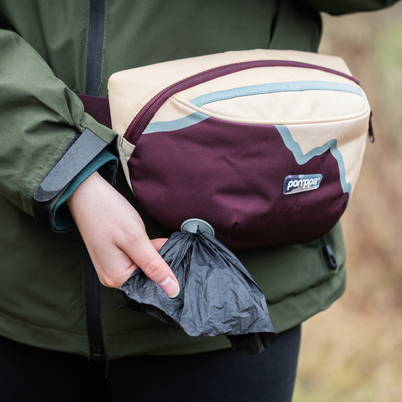 Pomppa Belt Bag Maroon