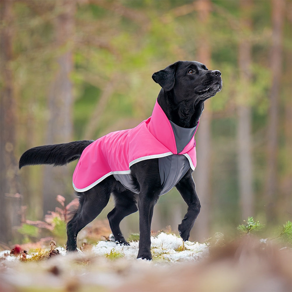 SporttiPomppa koiran välikausitakki värissä Pink.