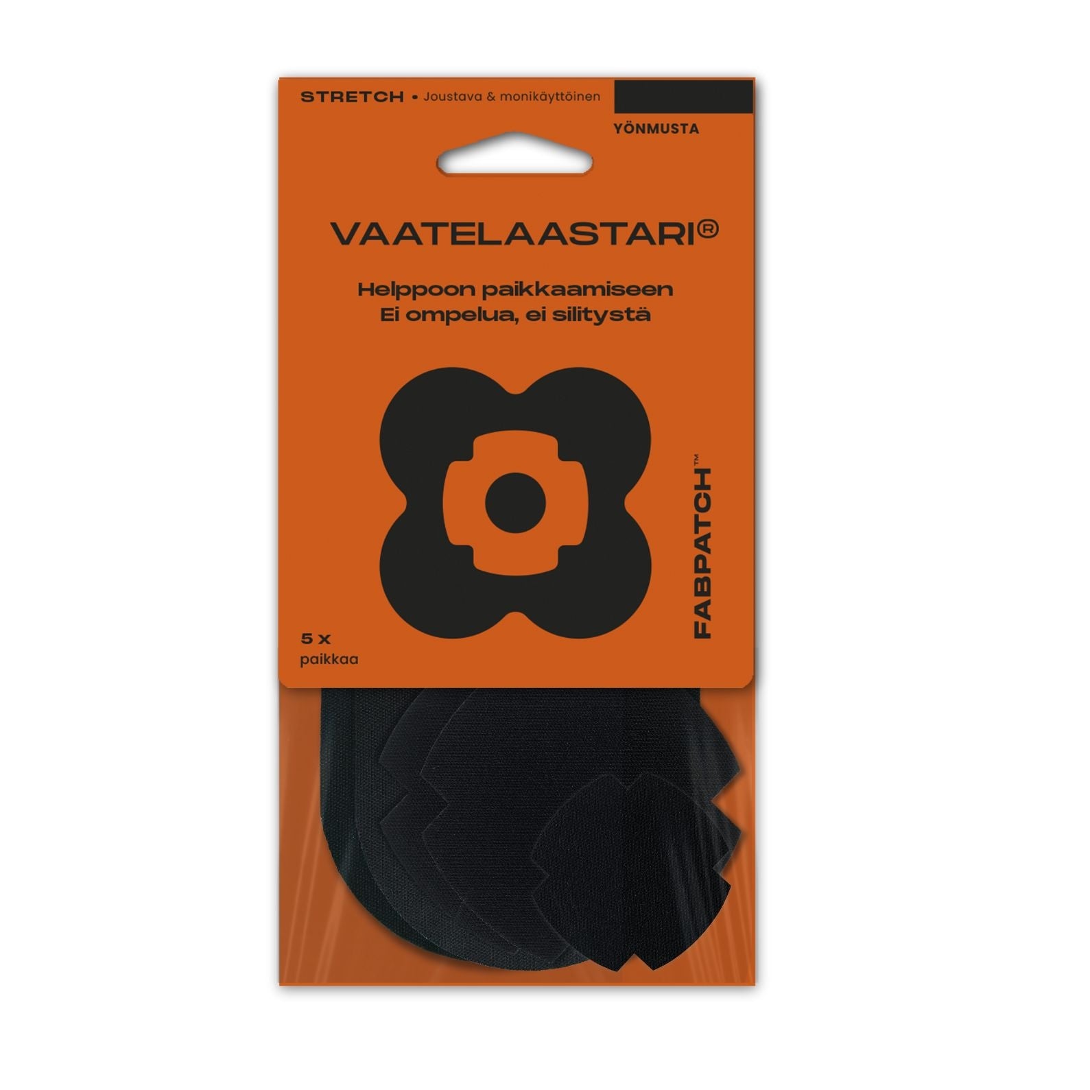 Flexible FabPatch™ repair patch, Black