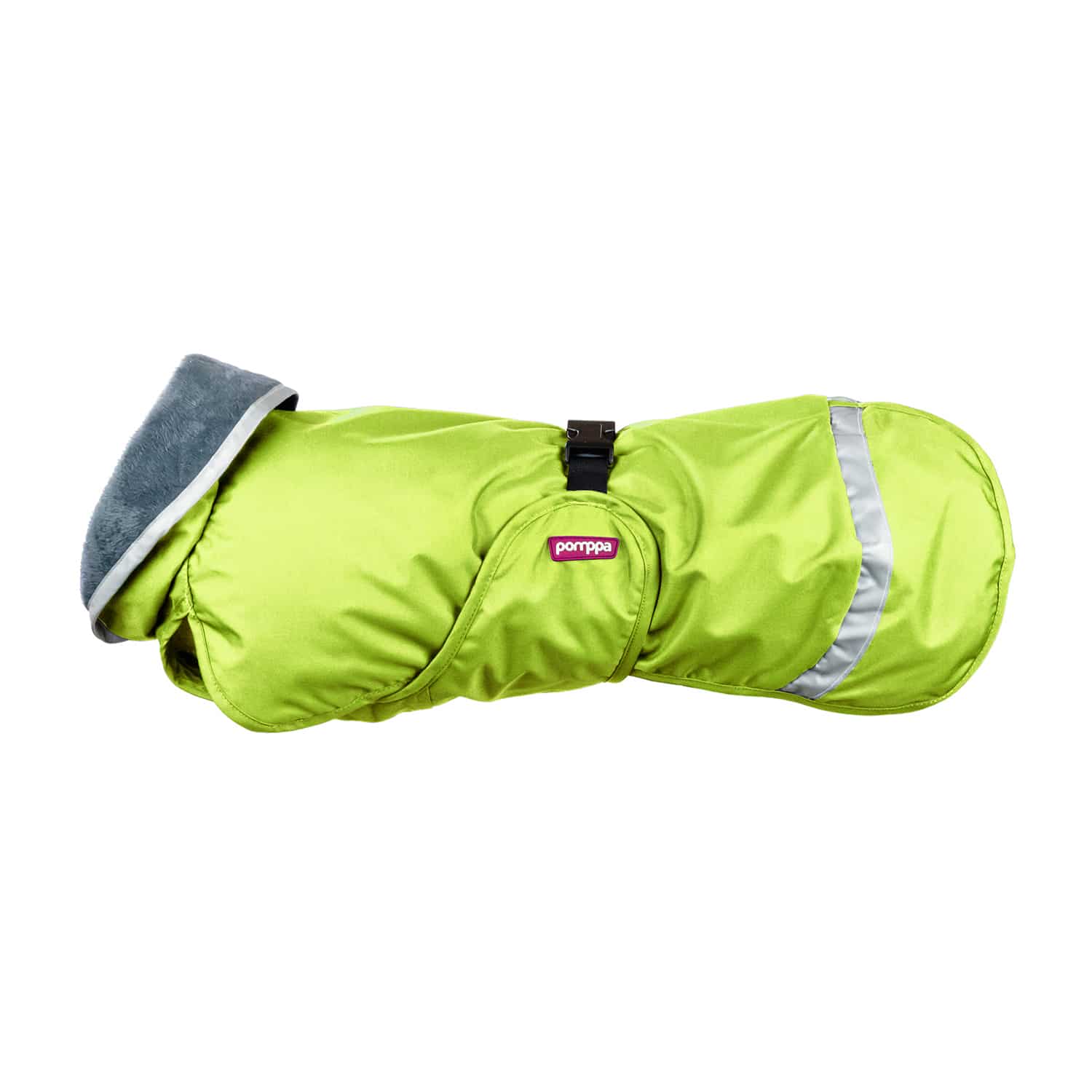 Lightweight midseason dog raincoat KevytPomppa Lime.