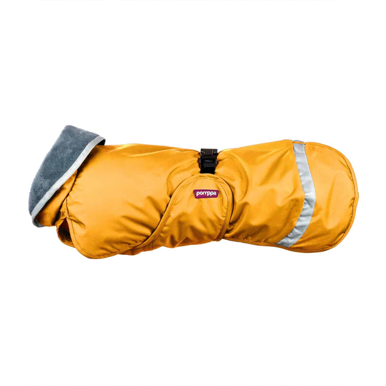 Curry yellow lightweight midseason dog raincoat KevytPomppa.